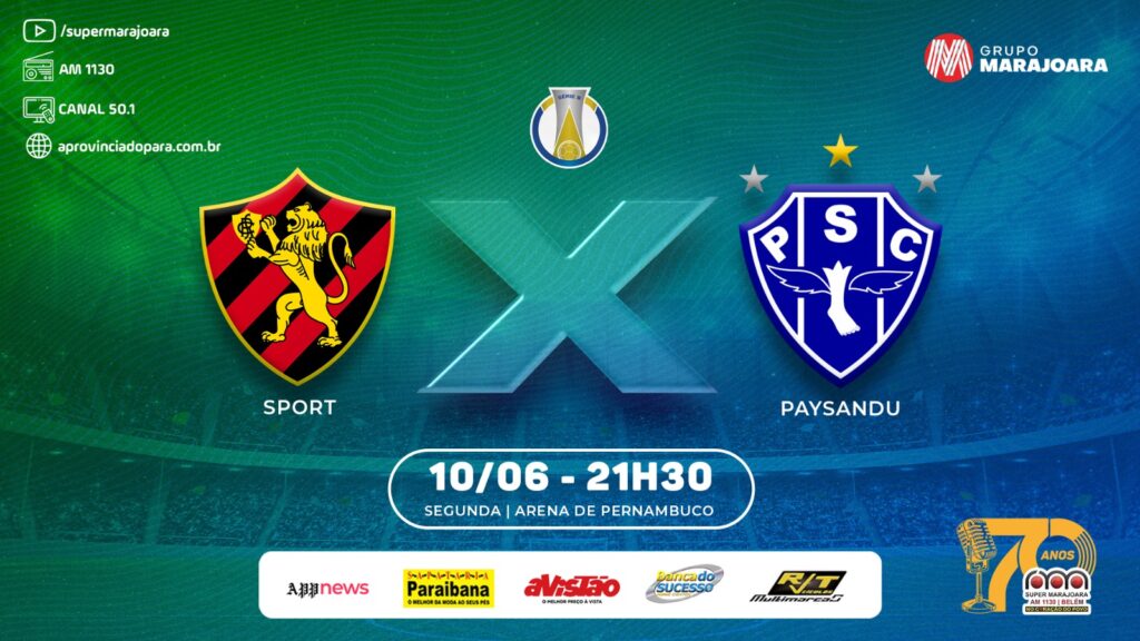 ⚽ SPORT RECIFE X PAYSANDU | CAMPEONATO BRASILEIRO SÉRIE B