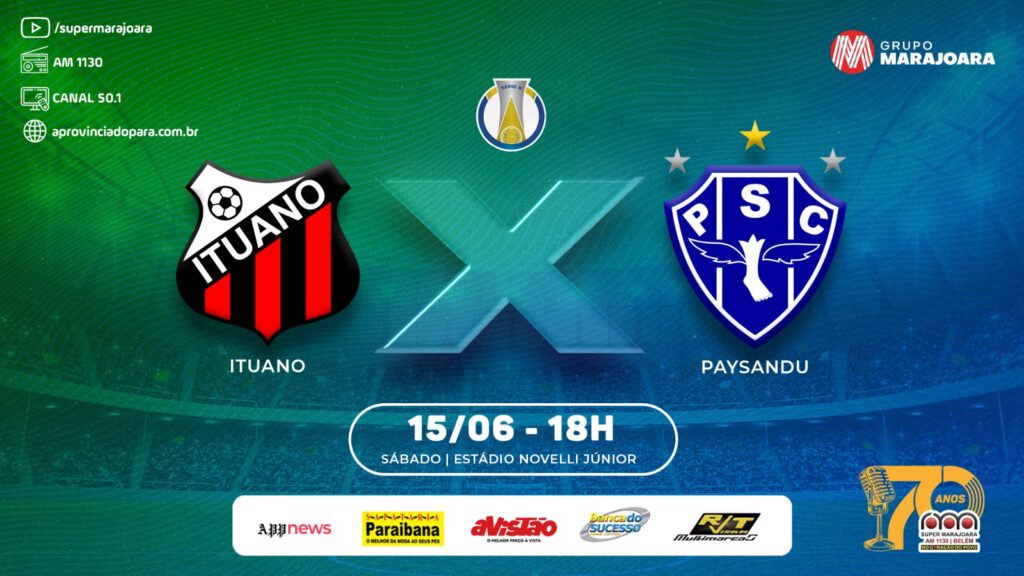 ⚽ ITUANO X PAYSANDU | CAMPEONATO BRASILEIRO SÉRIE B