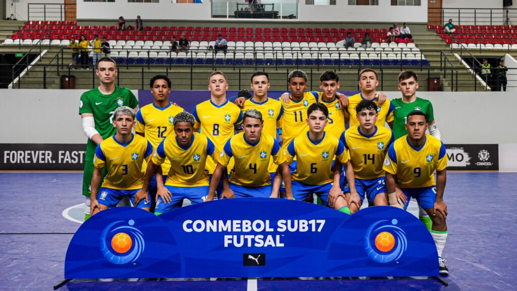 Brasil vence Colômbia por 1 a 0 e conquista segunda vitória no Sul-Americano Sub-17 de Futsal