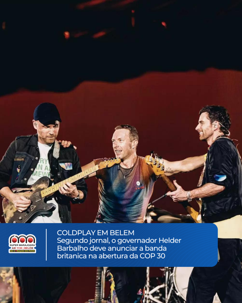 Segundo Jornal, Governador deve anunciar show de Coldplay na abertura da COP30