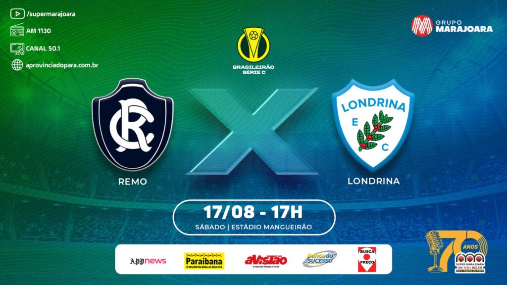 ⚽ REMO X LONDRINA | CAMPEONATO BRASILEIRO SÉRIE C