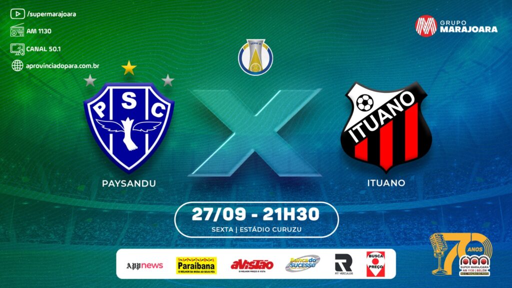 ⚽ PAYSANDU X ITUANO | CAMPEONATO BRASILEIRO SÉRIE B