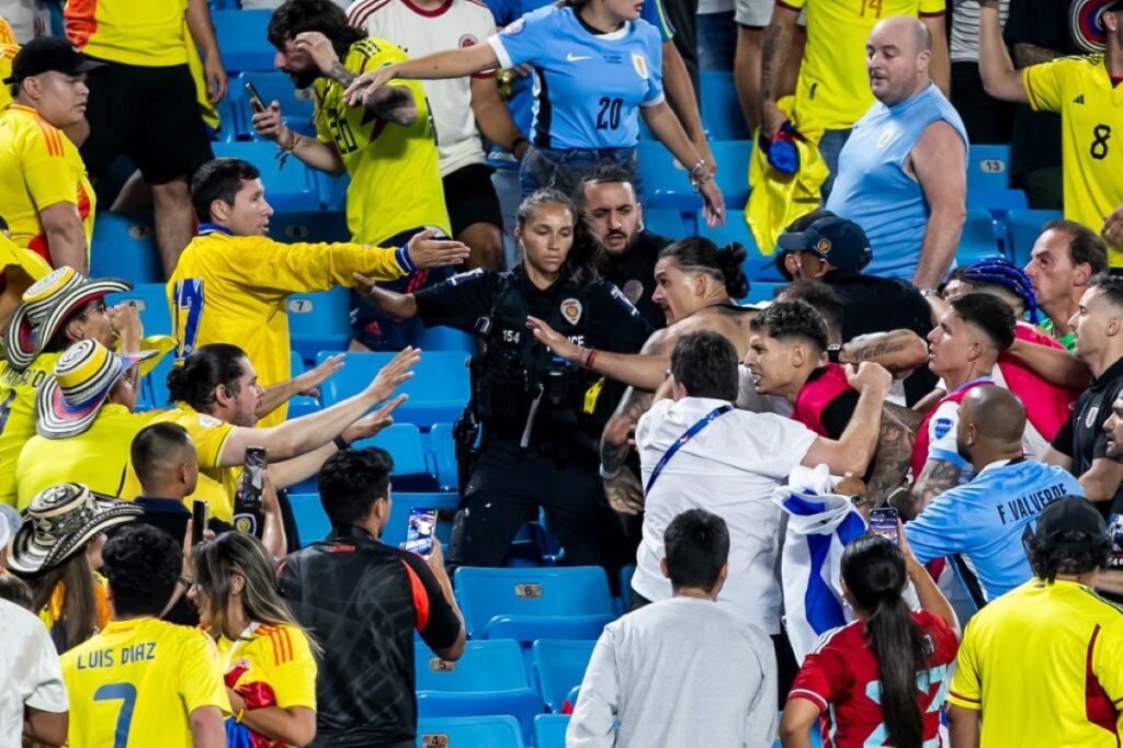 Conmebol suspende cinco jogadores do Uruguai por confusão na Copa América